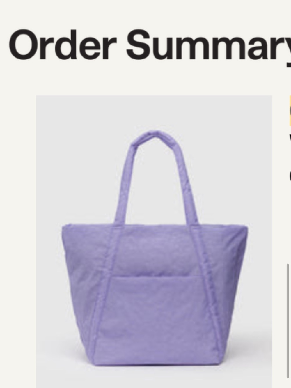 Baggu Wisteria cloud tote